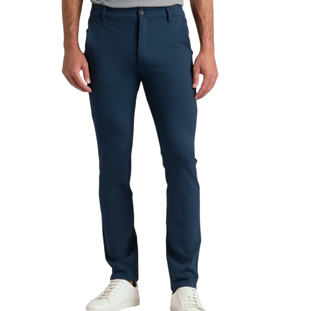 True Classic Navy Blue Casual Chino Pants Size 38 Stretch